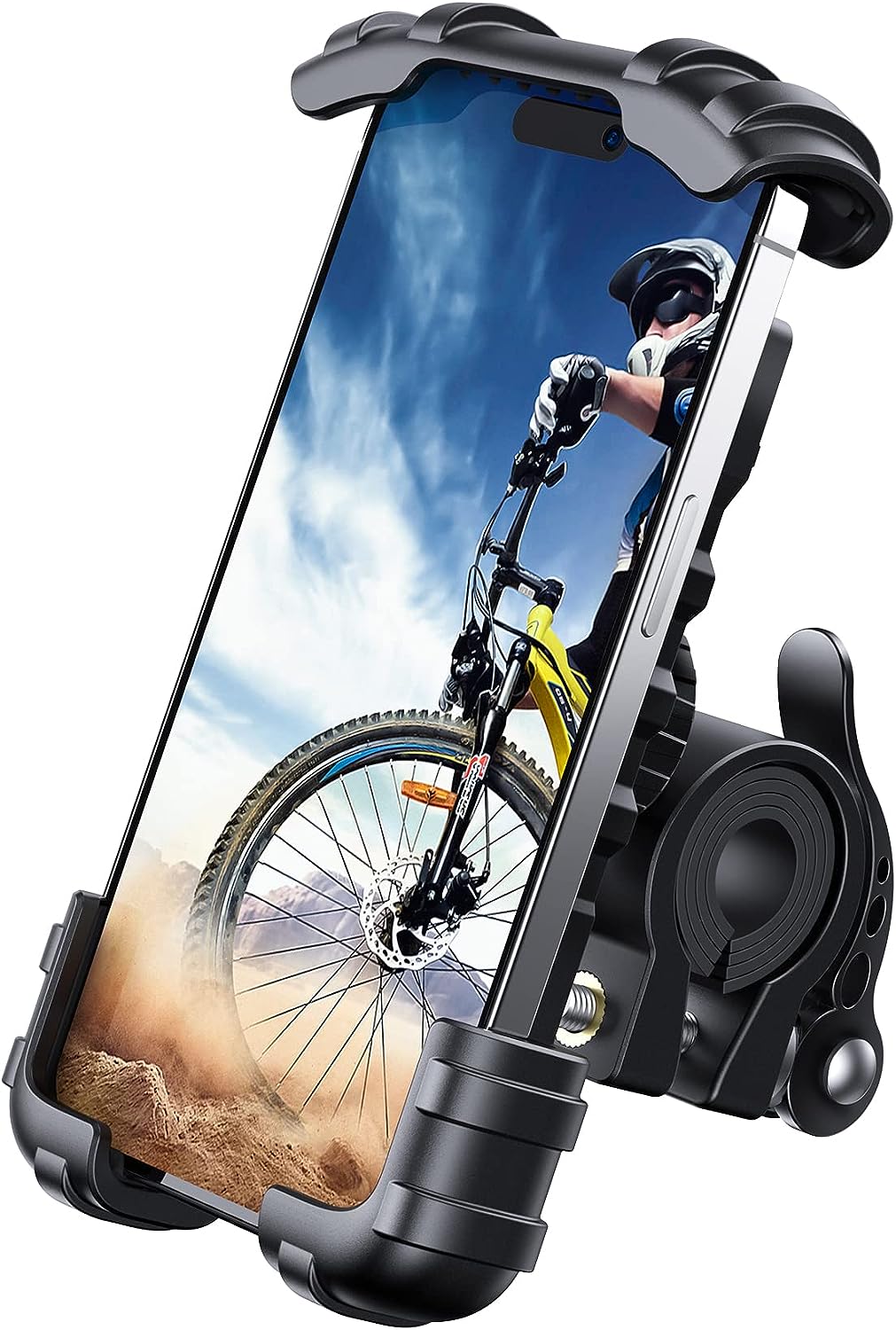Handlebar Phone Mount with 360-Degree Ball Joint and Four-Corner Grip All Vera Mart