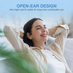 Bone Conduction Headphones with Titanium Frame and IPX6 Water Resistance, Open Ear Design All Vera Mart