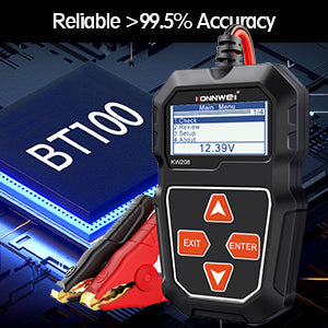 12V Battery and Alternator Tester with In-Vehicle Testing and Polarity Protection All Vera Mart