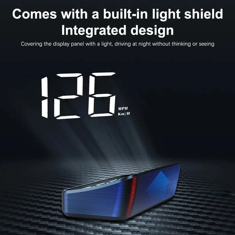 Windshield Projection Speedometer with Dual Satellite Reception and Auto Brightness Control All Vera Mart