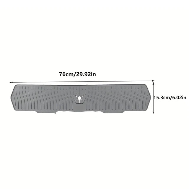 Faucet Splash Guard with Drainage Channels and Non-Slip Base All Vera Mart