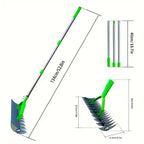 Long Reach Thatch Rake for Dethatching Dead Grass Allvera-mart