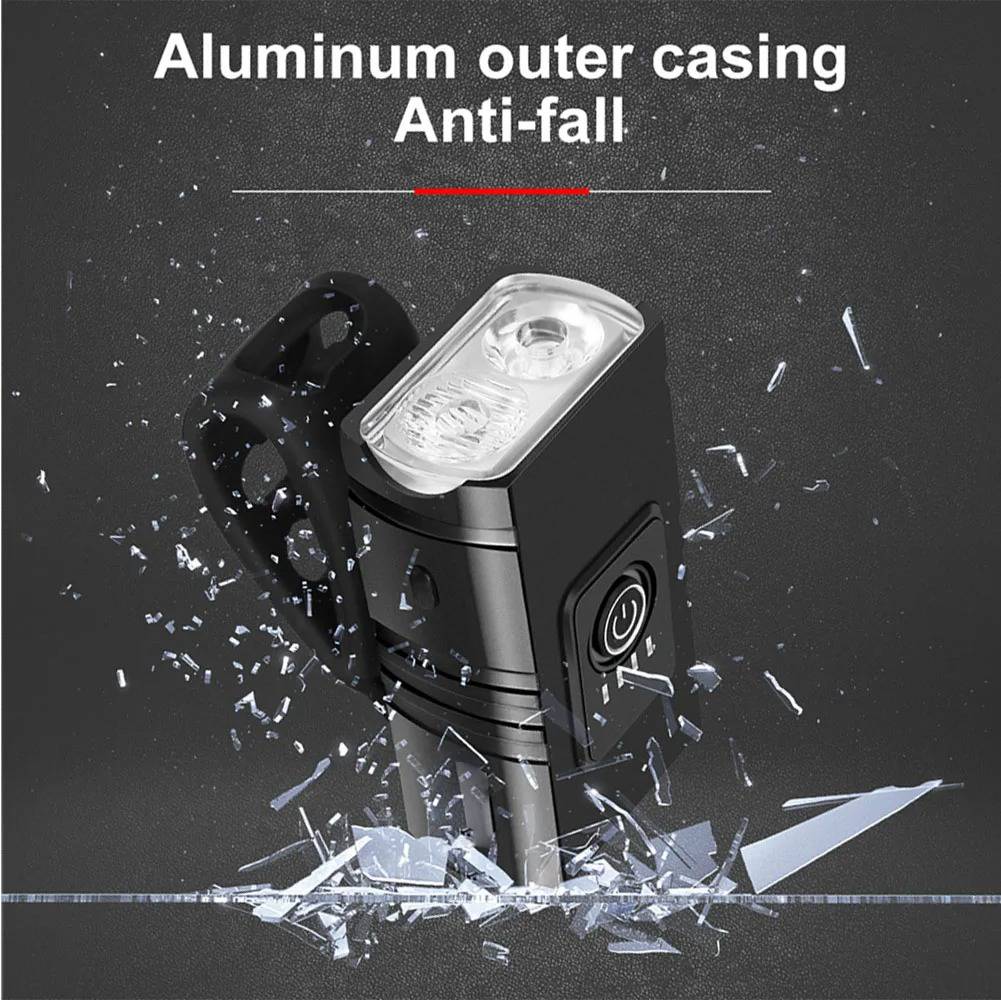 Bicycle Light Set with 1000 Lumen Front Beam and Rear Alert Light All Vera Mart