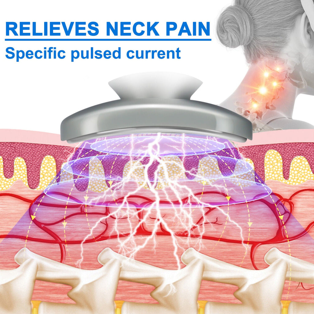 Rechargeable Neck Massager with Four Pulse Contacts and Six Massage Modes All Vera Mart