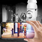 Smart Light Bulb Security Camera with 355-Degree Rotation and Night Vision All Vera Mart