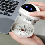 Mini Desk Vacuum Robot with 120-Minute Runtime and USB Charging Cable All Vera Mart