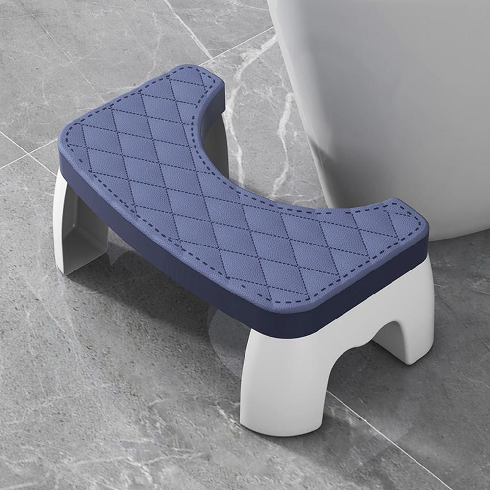 Ergonomic Toilet Squat Stool with Textured Grip Base and Curved Platform All Vera Mart