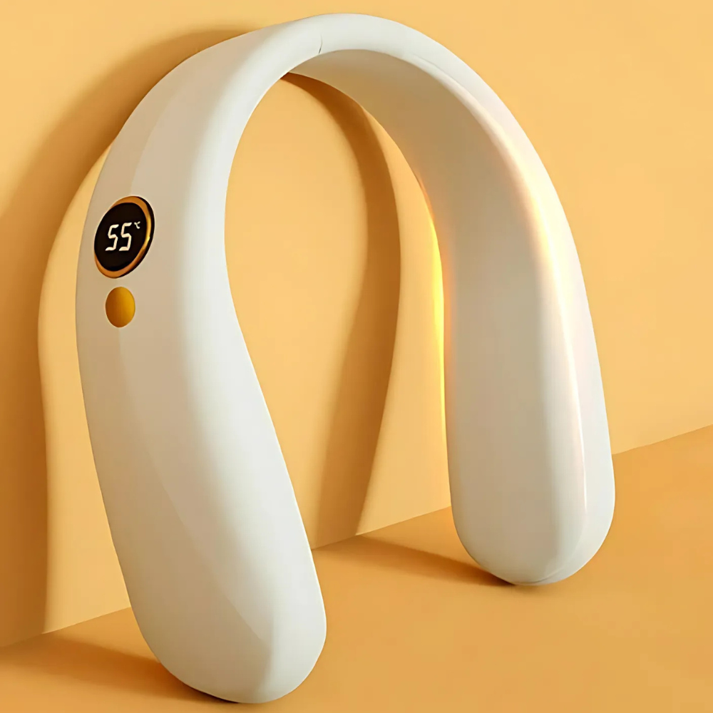 Wearable Neck Heater with Four Heat Settings and Rechargeable Battery All Vera Mart