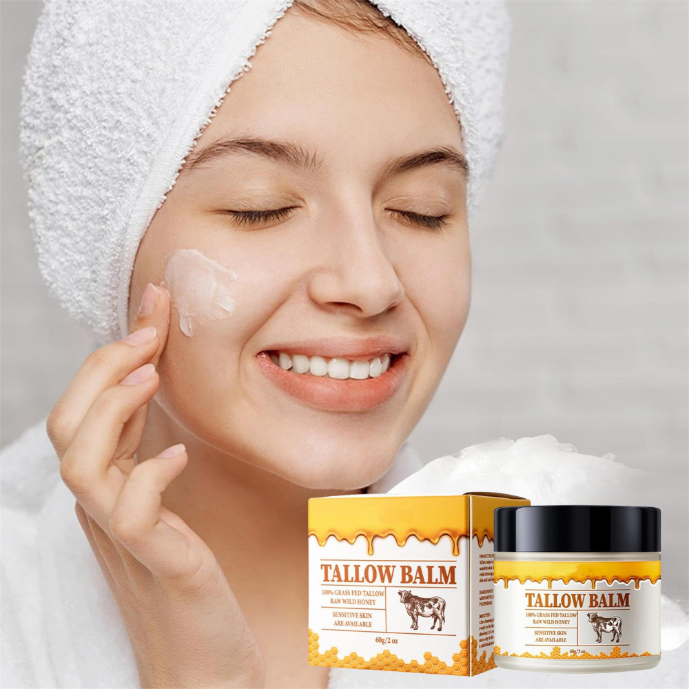 Tallow and Honey Balm with Vitamins A, D, E, K for Face and Body All Vera Mart