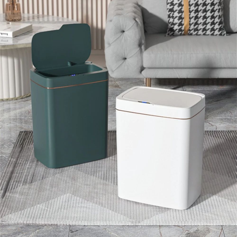 Motion Sensor Trash Can with Automatic Lid and Bagging System, IPX5 Waterproof All Vera Mart
