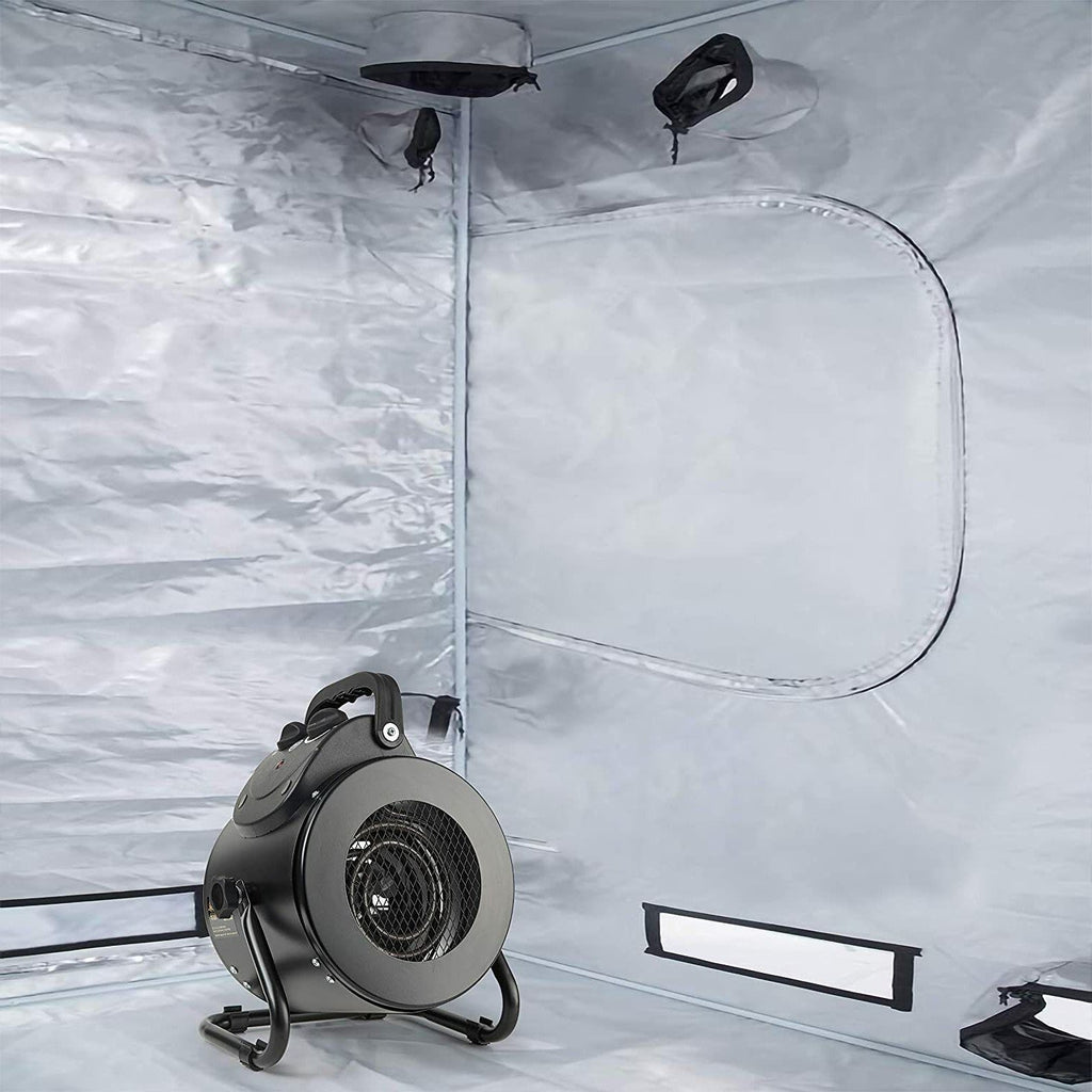 Greenhouse Heater with Dual Air Flow and IPX4 Splash Protection, 1500W All Vera Mart