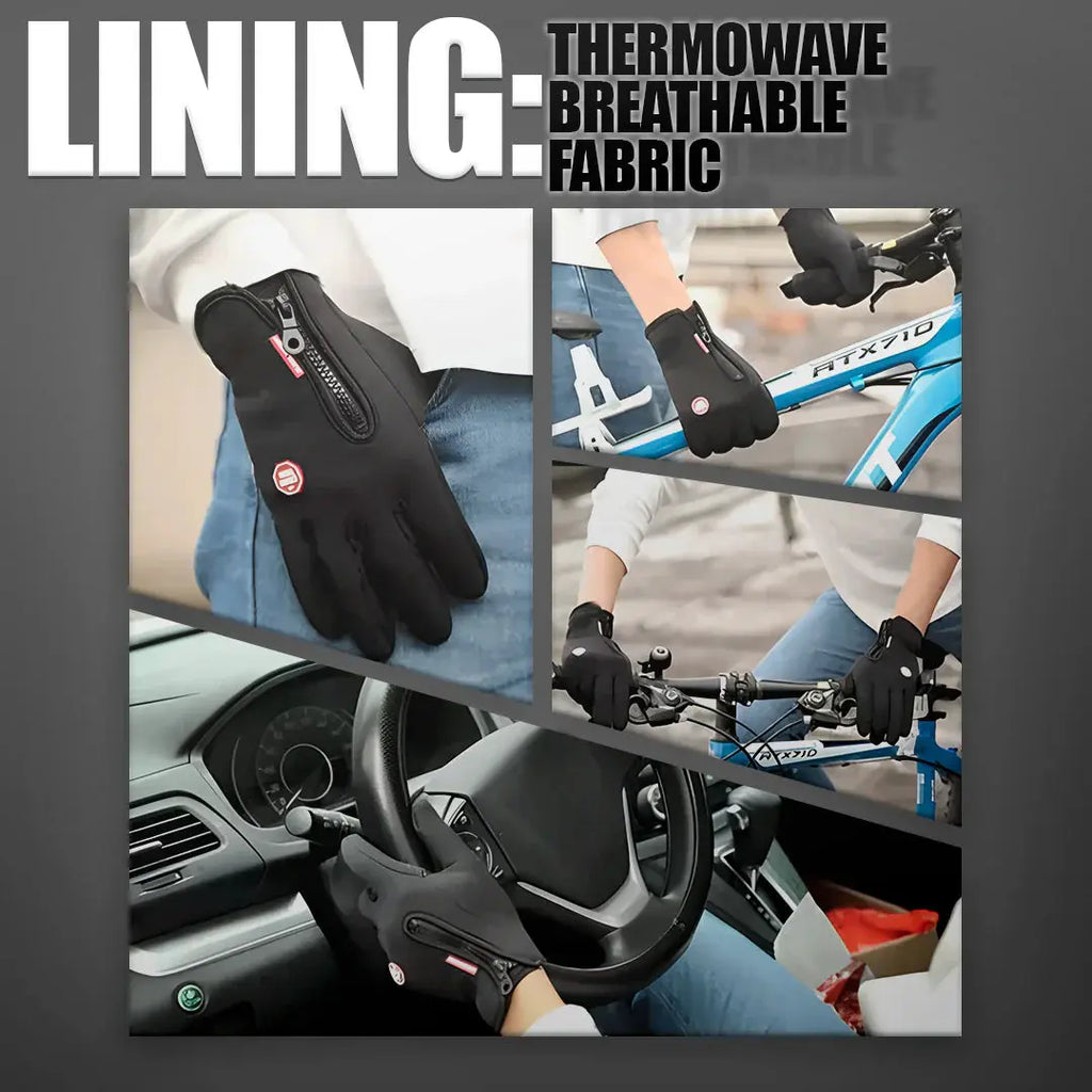 Waterproof Winter Gloves with Breathable Insulation and Touchscreen Tips, Textured Grip All Vera Mart