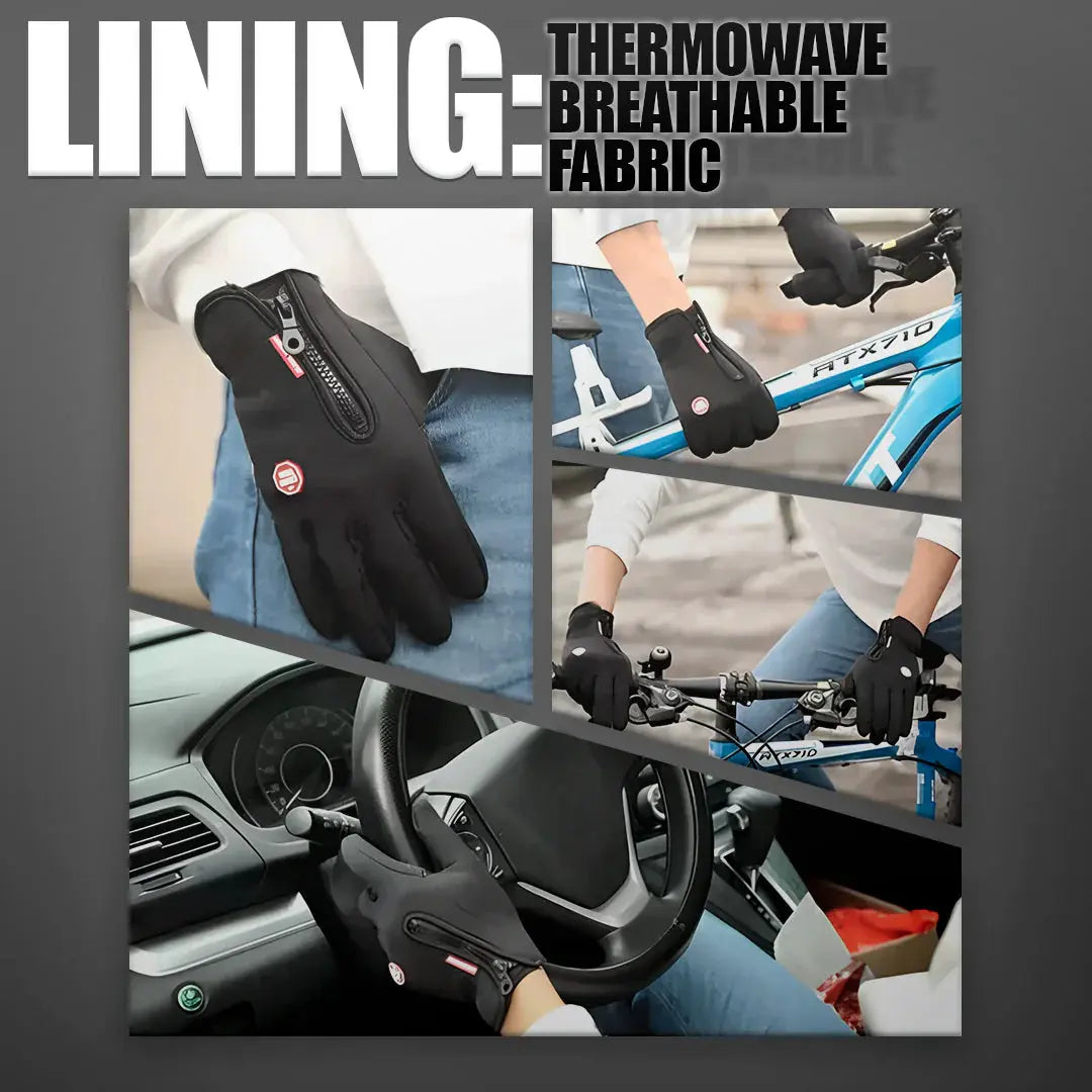Waterproof Winter Gloves with Breathable Insulation and Touchscreen Tips, Textured Grip All Vera Mart