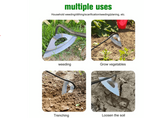 Steel Garden Hoe with Non-Slip Handle and Sharp Cutting Blade All Vera Mart