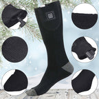 Rechargeable Heated Socks with Multiple Temperature Settings and 8-Hour Battery All Vera Mart