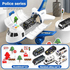 Airplane Playset with Friction-Powered Plane and Lights, 20-Piece Role Play Set All Vera Mart