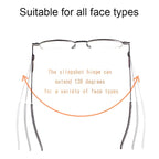 Folding Reading Glasses with Slim Case and Spring Hinge, Lightweight Steel Frame All Vera Mart