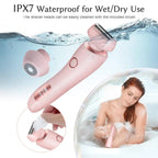 Cordless Electric Shaver with Dual Blade Heads and Waterproof Design, 120-Minute Runtime All Vera Mart