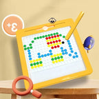 Magnetic Drawing Pad with Sealed Beads and Magnetic Pen for Kids, 20 Pattern Cards All Vera Mart
