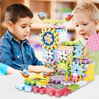 Motorized Gear Building Blocks Set with 83 Pieces and Battery Motor All Vera Mart