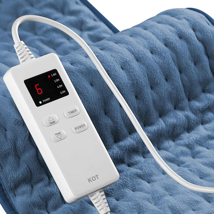Heating Pad with Six Temperature Settings and Auto Shutoff Timer, 24in All Vera Mart