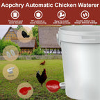 Gravity Spring Valve Chicken Waterer with Dual Rubber Seal, 10 Pack All Vera Mart