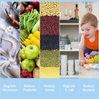 Portable Produce Cleaner with Ultrasonic Purification and Ion Technology All Vera Mart