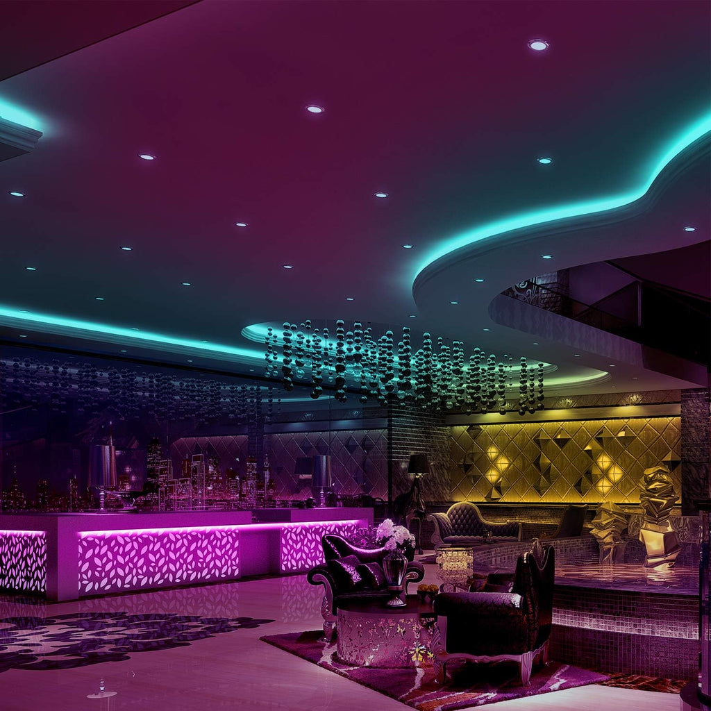 RGB LED Strip Light 32.8ft with 44 Button Remote and 16 Color Modes All Vera Mart