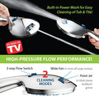 Handheld Shower Head with Eight Spray Patterns and 6ft Hose, Chrome Finish All Vera Mart