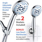 Handheld Shower Head with Eight Spray Patterns and 6ft Hose, Chrome Finish All Vera Mart