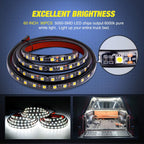 LED Truck Bed Light Strip 60 Inch with 3900 Lumens and IP67 Weather Rating All Vera Mart