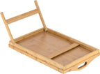 Bamboo Bed Tray with Folding Legs and Raised Edges All Vera Mart