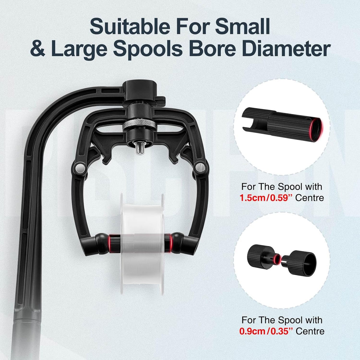 Portable Fishing Line Spooler with Spring Loaded Tension and Dual Reel Modes All Vera Mart