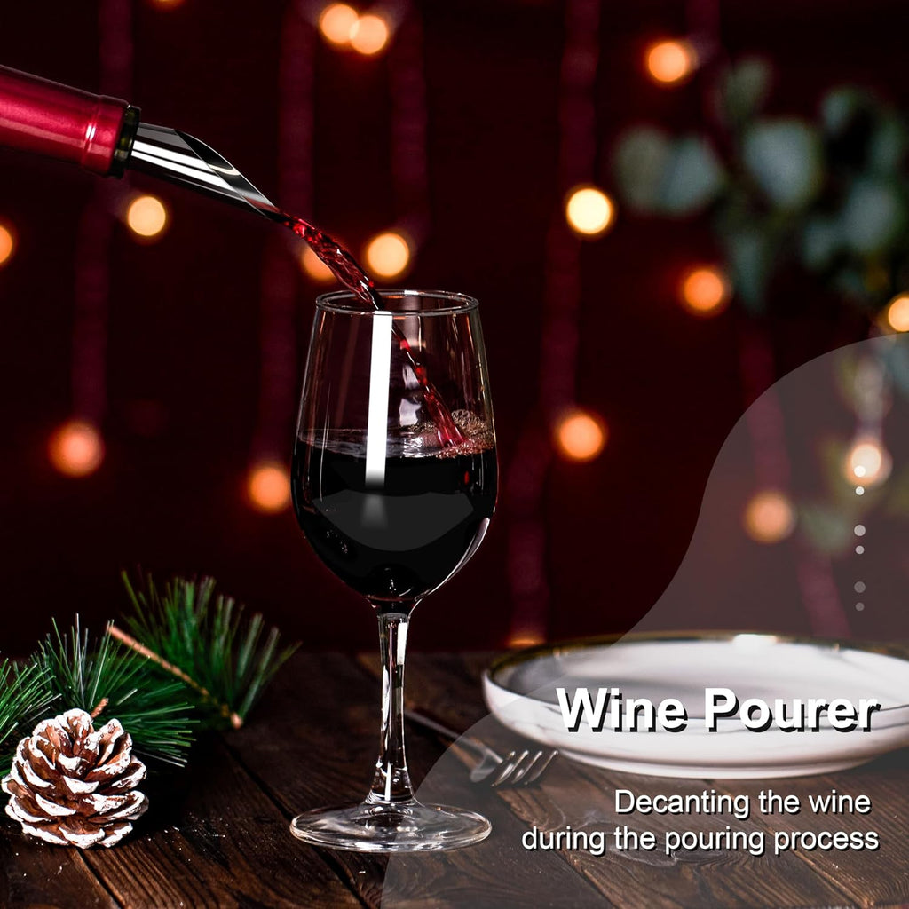 Motorized Corkscrew Opener with Vacuum Preserver and Foil Cutter, 30 Bottle Capacity All Vera Mart