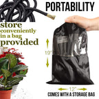 Expandable Garden Hose with Brass Fittings and Integrated Shutoff Valve, Storage Bag All Vera Mart
