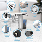 Sensor Activated Soap Dispenser with Adjustable Output and Aluminum Body All Vera Mart