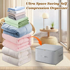 Compression Storage Bag with Built-In Zipper and Reinforced Handles for Bulky Textiles All Vera Mart