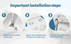 Bidet Attachment with Dual Retractable Nozzles and Adjustable Water Pressure All Vera Mart