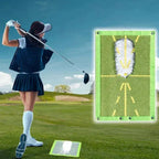 Golf Swing Trainer Mat with Divot Feedback and Impact Marking, Indoor/Outdoor All Vera Mart