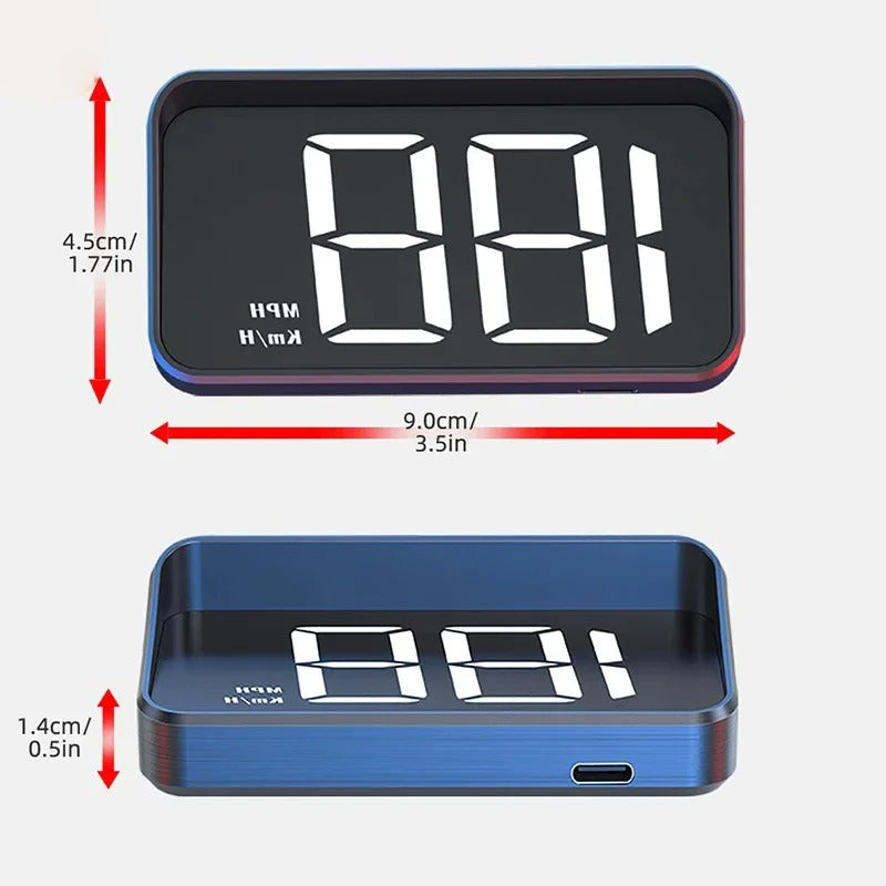 Windshield Projection Speedometer with Dual Satellite Reception and Auto Brightness Control All Vera Mart