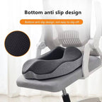 Ergonomic Seat Cushion with Tailbone Cutout and Memory Foam, 5-Zone Hip Support All Vera Mart