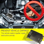 Ultrasonic Rodent Repeller with 12-45kHz Frequency and LED Battery Indicator for Vehicles All Vera Mart