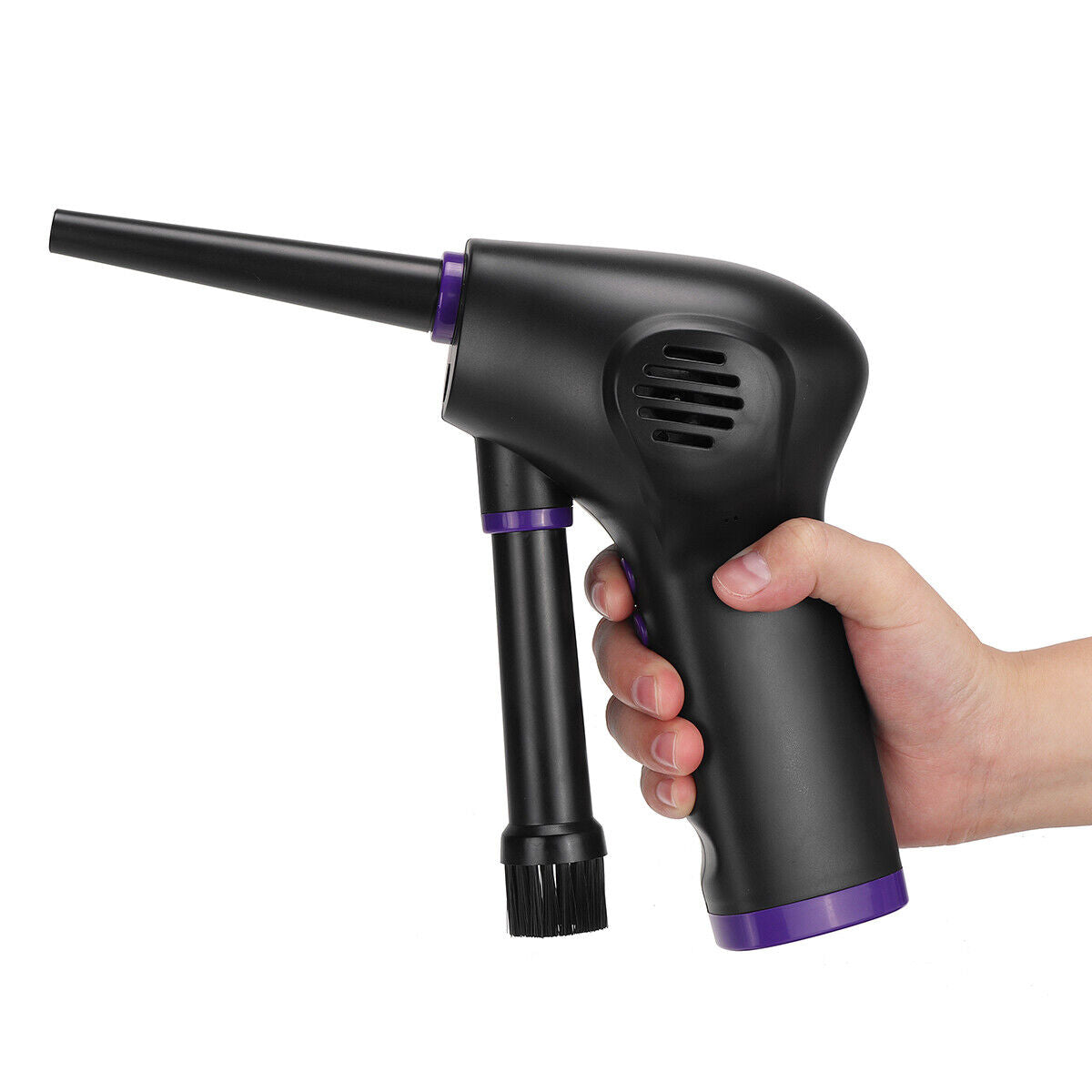 Handheld Air Blower with 156.6 MPH Airflow and Interchangeable Nozzles, 60 Min Runtime All Vera Mart