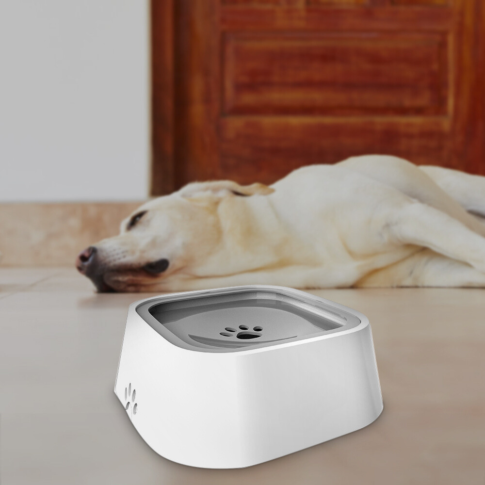Dog Water Bowl with Floating Disk and 1.5 Liter Reservoir, Anti-Splash Design All Vera Mart