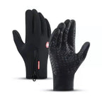 Touchscreen Winter Gloves with Thermal Lining and Silicone Grip, Adjustable Wrist Strap All Vera Mart
