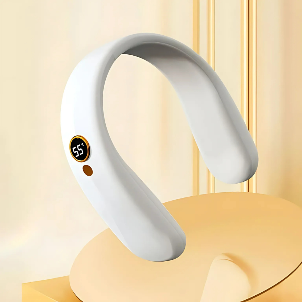 Wearable Neck Heater with Four Heat Settings and Rechargeable Battery All Vera Mart