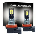 LED Fog Light Bulbs with Three Color Modes and 9600 Lumen Output for H8 H9 H11 All Vera Mart