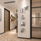 Geometric Mirror Wall Sticker with Self-Adhesive Backing and Reflective Acrylic Surface All Vera Mart