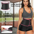 Sports Waist Trainer, Unisex Sweat Waist Trainer, Comfortable Sauna Sweat Belt, Fitness Waist Trainer, Waist Trimmer Cincher, Exercise Waistband, Workout Waistband, Sporty Waist Slimmer, Sports & Outdoor Accessories allveramart