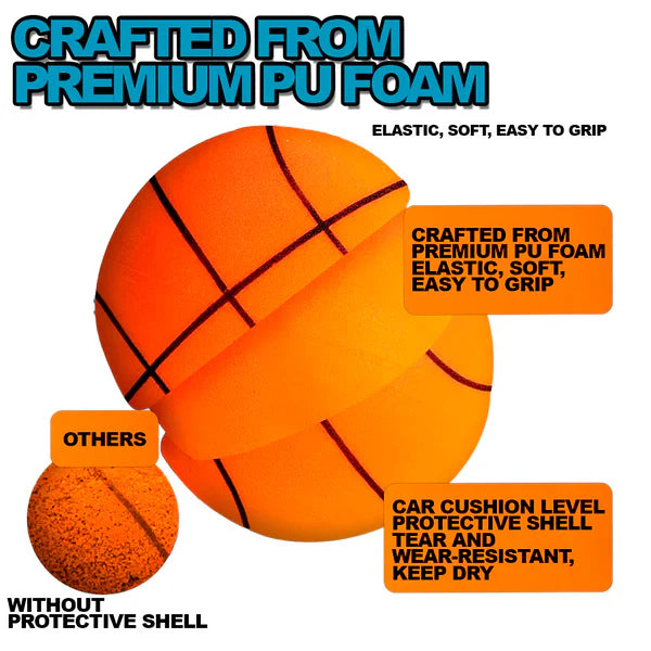 Foam Basketball for Indoor Practice with Noise-Reducing Design All Vera Mart
